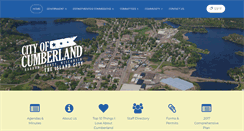 Desktop Screenshot of cityofcumberland.net